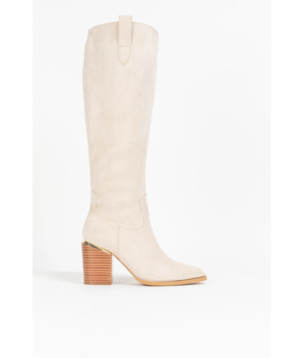 BOTA ALTA PLENTE - BEIGE