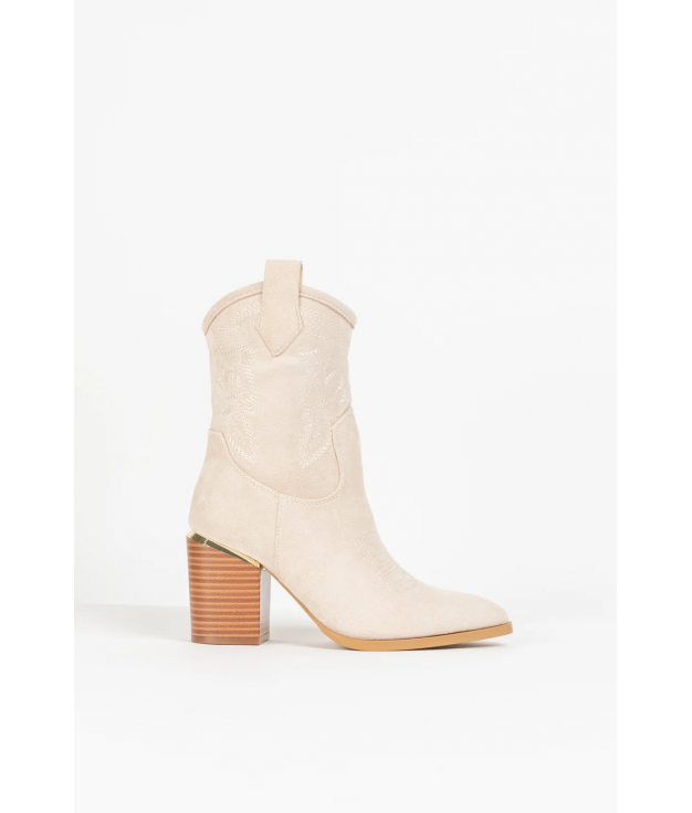 BOTA BAJA COWBOY ZOLTES - BEIGE