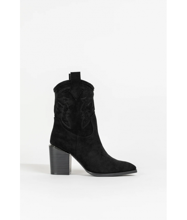 BOTTES BASSES DE COW-BOY ZOLTES - NOIR