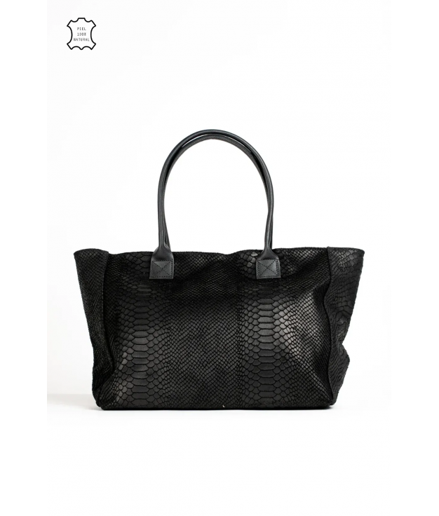 ADAN LEATHER BAG - BLACK