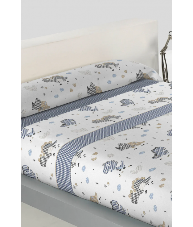 CORALINA JURASIC BED SHEET SET - BLUE