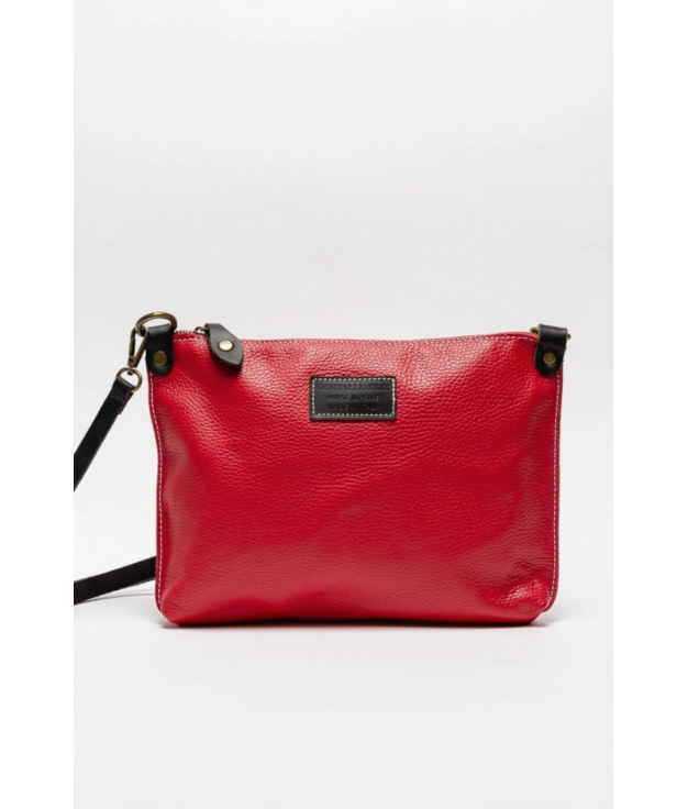 Chaos leather bag - fire red