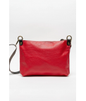 Sac en cuir Caos - rouge feu