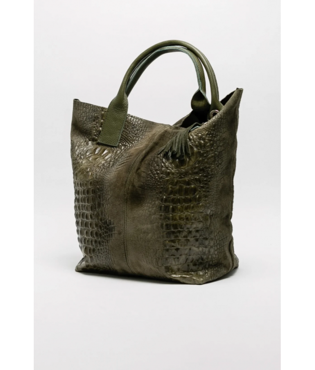 Bolso de piel Elena - marron