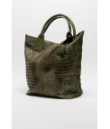 Bolsa de couro Elena - castanho