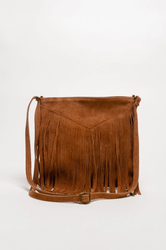 Sac à bandoulière à franges - Marron ♥ Pianno39 2