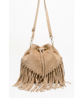 BOLSO DE PIEL MAUMERE - BEIGE