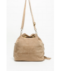 BOLSO DE PIEL MAUMERE - BEIGE