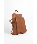 SAC À DOS EN CUIR KELTSE - CAMEL
