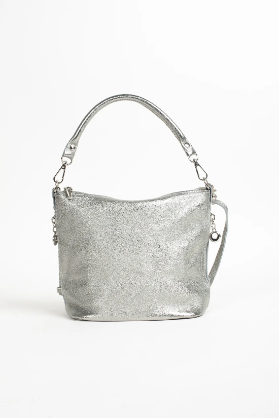 BOLSO BANDOLERA MIKELA - PLATA