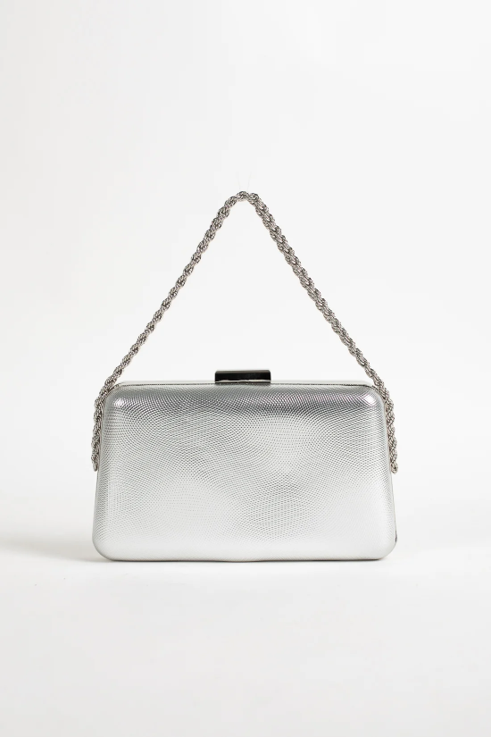 BOLSO DE MANO TABRE - PLATA
