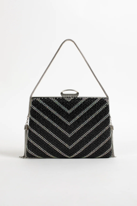 BOLSO DE MANO BELL - NEGRO