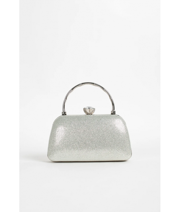 BOLSO DE MANO BADET - PLATA