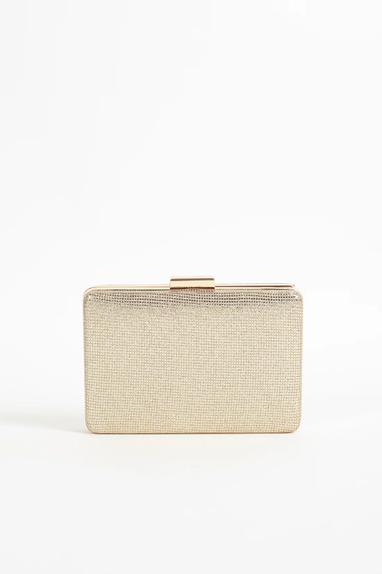 BOLSO DE MANO NOPAL - ORO