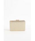 BOLSO DE MANO NOPAL - ORO