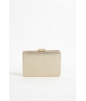 BOLSO DE MANO NOPAL - ORO