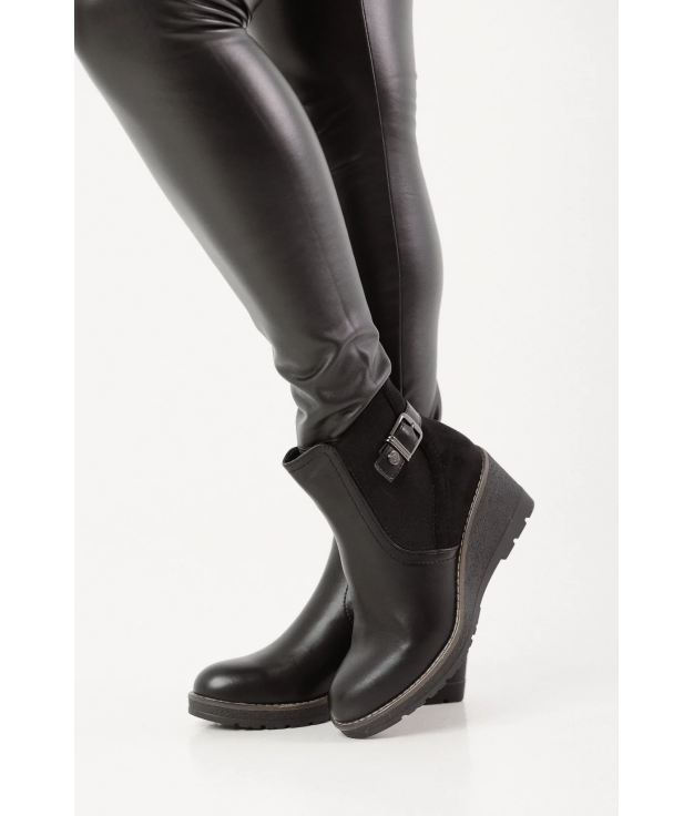 LAETI LOW BOOT - NOIR