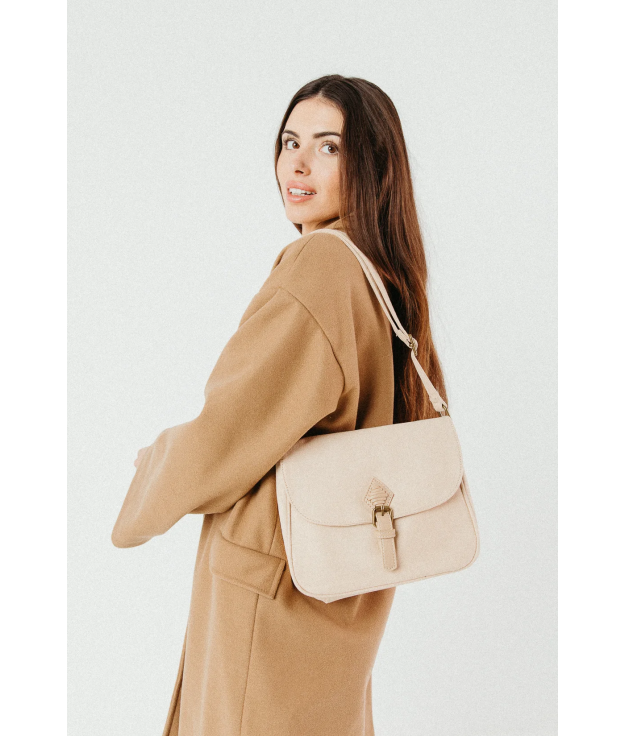 BOLSO BANDOLERA AMARA - BEIGE