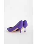 ZAPATO DE TACÓN PLUMIA - MORADO
