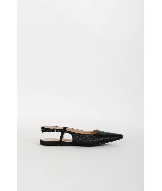 ARUBA FLAT SHOE - BLACK