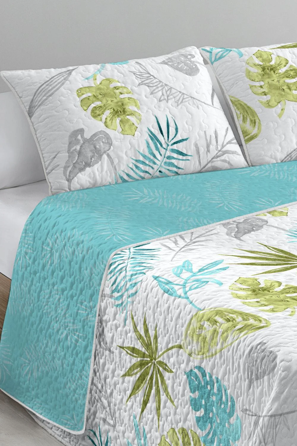 CUTE BOUTI BEDSPREAD - TURQUOISE