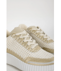 SENAKERS CASUAL NIRDAN - ORO