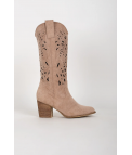 NACO COWBOY HIGH BOOT - ROSE