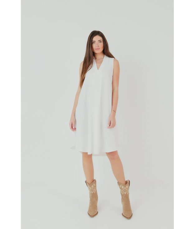 ABELA DRESS - WHITE