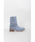 SAKER LOW BOOT - BLEU CLAIR