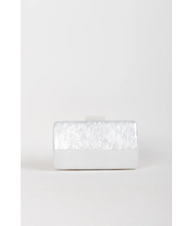 NAKARA CLUTCH BAG - WHITE