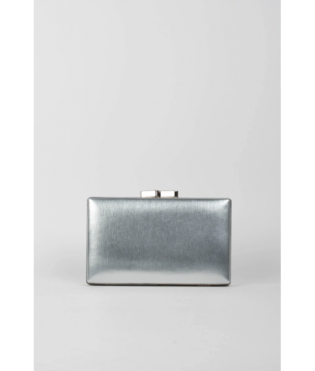 ATUVE CLUTCH BAG - SILVER