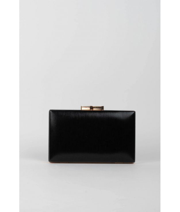 ATUVE CLUTCH BAG - BLACK