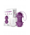 LATETOBED NIMA HUEVO VIBRADOR CON MOVIMIENTO WAVE CONTROL REMOTO USB SILICONA PÚRPURA