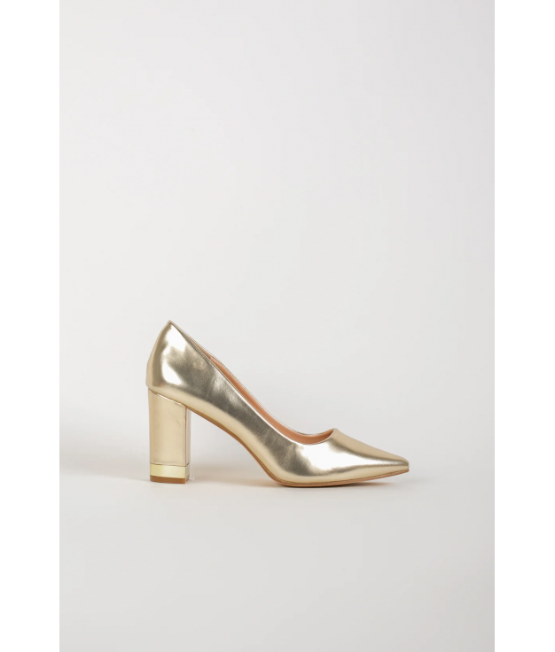 DURDA HEELED SHOE - GOLD