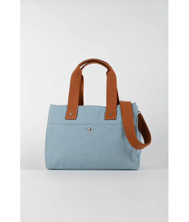 SAC À BANDOULIÈRE TEKEN - DENIM CLAIR