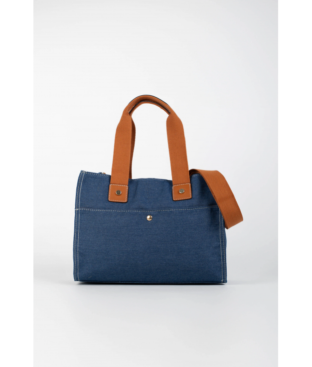 SAC À BANDOULIÈRE TEKEN - DARK DENIM