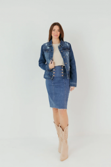 CAZADORA PARTE - DENIM