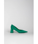 CHAUSSURE À TALON NIERE - VERT