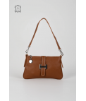 BANDOLERA DE PIEL BLUBAS - CAMEL