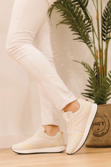 BASKETS DÉCONTRACTÉES KLAMES - BEIGE 2