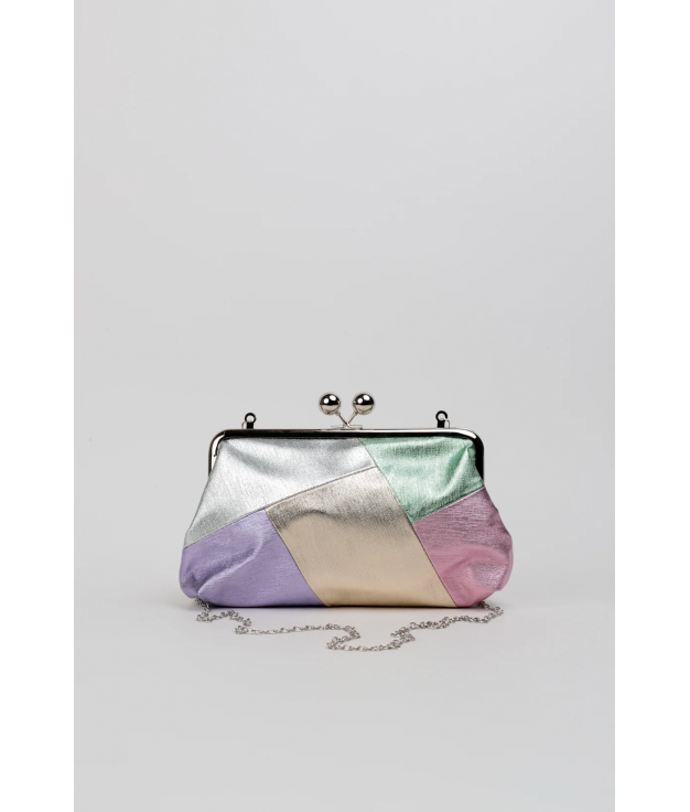 BOLSO DE MANO JANVE - PLATA