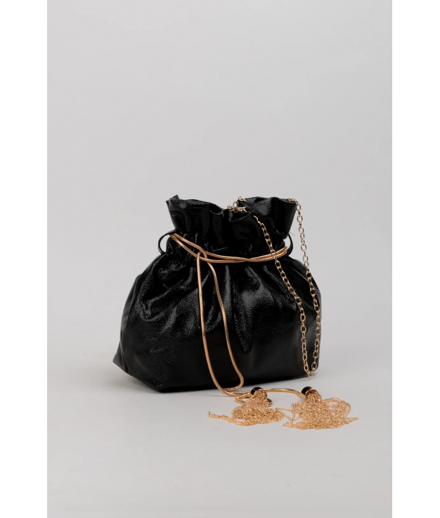 BOLSO BOMBONERA WONDA - NEGRO