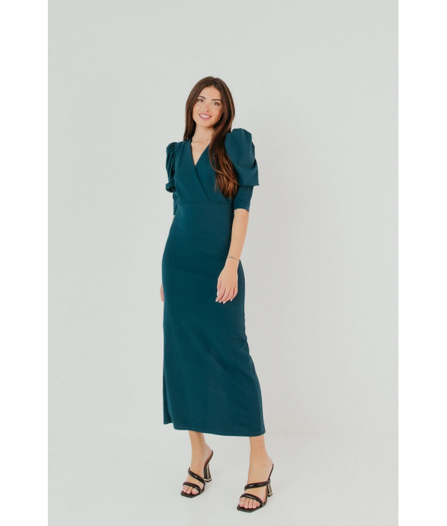 CHERNOS DRESS - PETROL BLUE