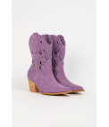 LERMEX COWBOY LOW BOOT - LILAS