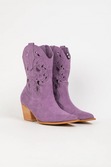 LERMEX COWBOY LOW BOOT - LILAS 2