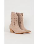 LERMEX COWBOY LOW BOOT - BEIGE