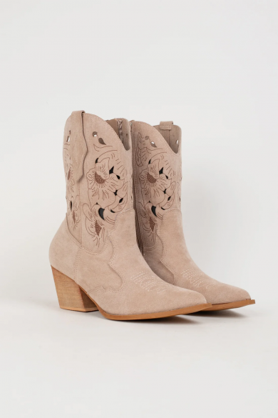 LERMEX COWBOY LOW BOOT - BEIGE 2