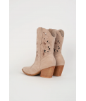 LERMEX COWBOY LOW BOOT - BEIGE
