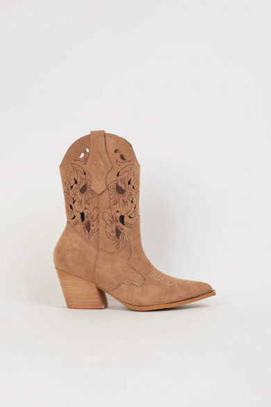 LERMEX LOW COWBOY BOOT - MARRON