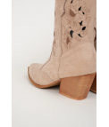 LERMEX COWBOY LOW BOOT - BEIGE